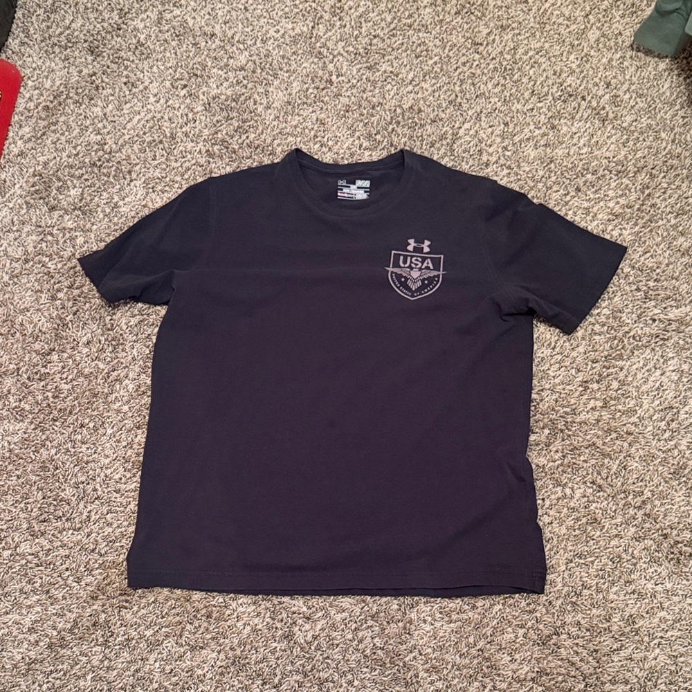 Under Armour Black Men’s USA Logo Short Sleeve Performance Tee